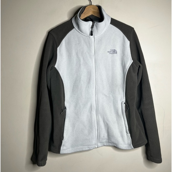 The north face full zip fleece jacket women’s size large white - Picture 1 of 11